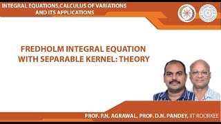 Fredholm integral equation with separable kernel Theory [upl. by Betthezul]