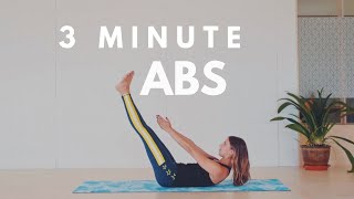 3 Minute Ab Workout  Lottie Murphy [upl. by Erving892]