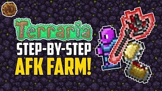 Terraria Step By Step AFK Farm  Terraria How To  HappyDays [upl. by Iphigeniah]