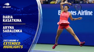 Daria Kasatkina vs Aryna Sabalenka Extended Highlights  2023 US Open Round 4 [upl. by Rap]