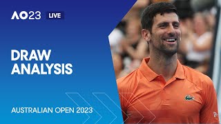 LIVE  AO23 Draw Analysis  Australian Open 2023 [upl. by Akener]