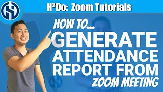 ZOOM How to Generate Attendance Report from Zoom Meeting 2020 [upl. by Mcgee694]