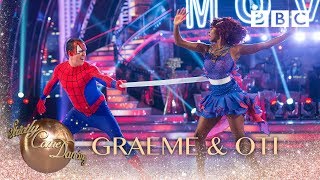 Graeme Swann amp Oti Mabuse Charleston to Spiderman  BBC Strictly 2018 [upl. by Brubaker]