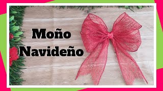 Como hacer moños para decorar el árbol de Navidad [upl. by Hyman]