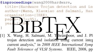 How to Generate References with LaTeX BibTeX [upl. by Banky78]