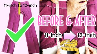 HOW TO SEW CROTCH OF TROUSERS UPSIZE WOMENS PANTS [upl. by Paterson]