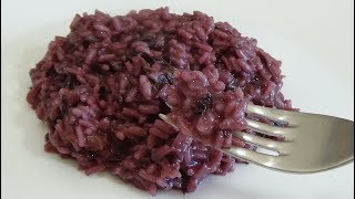 Risotto cremoso al radicchio e vino rosso [upl. by Ecinej819]