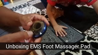 Review  Unboxing EMS Foot Massager Pad [upl. by Isaac]