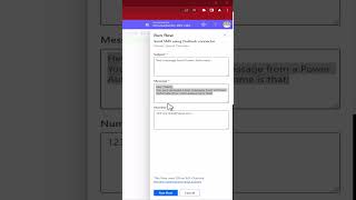 Send Text Messages using Power Platform shorts [upl. by Aracal]