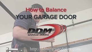 How to Balance Your Garage Door [upl. by Ocer]