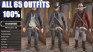 Red Dead Redemption 2  All Outfits amp Costumes 100 Post Game [upl. by Linet]