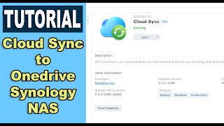 Cloud Sync setup to OneDrive  Synology NAS Setup [upl. by Rehpinej]