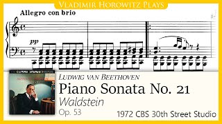 Beethoven Piano Sonata No 21 quotWaldsteinquot Op 53 Horowitz 1972 [upl. by Hildagard]