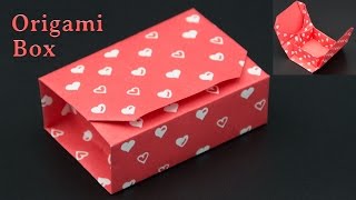 Geschenkbox basteln  Origami Box falten  DIY [upl. by Kcirtap]