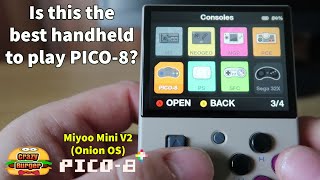 PICO 8 on Miyoo Mini V2 using Onion OS  How to Play Is this the BEST handheld for PICO8 [upl. by Nishi612]