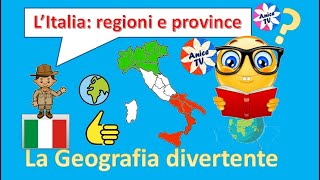 GEOGRAFIA  Alla Scoperta dellItalia Un divertente viaggio tra regioni e province [upl. by Lhadnek]