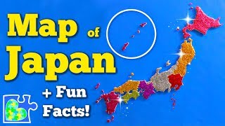 MAP of JAPAN  Eight Regions of Japan  Fun Facts  World Geography [upl. by Idonna615]