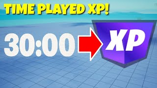 How To Make TIME PLAYED XP In Fortnite Creative Tutorial SUPER EASY [upl. by Kaitlynn40]