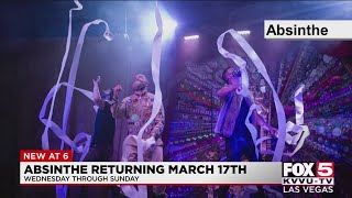 Absinthe at Caesars Palace to return to stage in March [upl. by Amirak425]