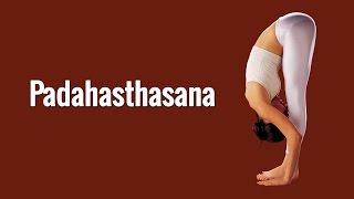 How to do Padahastasana Hand to Foot Forward Bend pose [upl. by Saltsman]