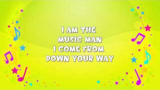 I Am the Music Man  Karaoke  Action Song  Nursery Rhyme  KiddieOK [upl. by Kcoj33]