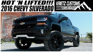 NEW LIFT 2016 Chevy Silverado │ Krietz Customs [upl. by Eiddal]