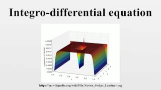 Integrodifferential equation [upl. by Griffie444]