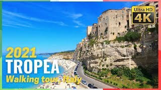 TROPEA Calabria Italy Walking tour 4k  Ultra HD [upl. by Yoko]