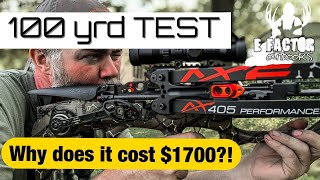 100 yard test AXE 405 Crossbow Unboxing Review [upl. by Krauss]