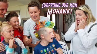 We gave our brother a Mohawk Mom is Shocked [upl. by Lorraine724]