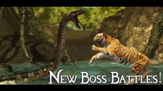 Ultimate Tiger Simulator 2 All Boss Battles 🐯 [upl. by Rehpotisrhc]