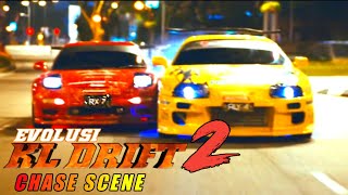 Evolusi KL Drift 2  Toyota Supra vs RX7 amp Silvia S14  Chase Scene HD [upl. by Keenan767]