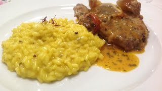 Risotto alla Milanese con Ossobuco [upl. by Ahtennek826]