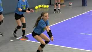 Munciana Peppers Youth Volleyball Training Pt 3 [upl. by Moulden]