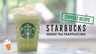 How to Make Starbucks Green Tea Frappuccino  Copycat Recipe [upl. by Adnorrehs902]