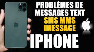 Comment régler le problème de messages SMS MMS amp iMessage sur un iPhone [upl. by Burnard857]