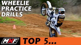 Top 5 Dirt Bike Wheelie Practice Drills  How to Wheelie Better Quickly [upl. by Wallace]