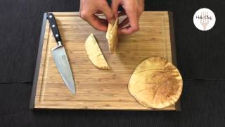 How to cut a pita bread [upl. by Adnof]