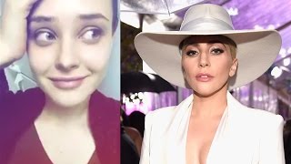 Watch 13 Reasons Why Star Katherine Langford React to Lady Gaga Tweet [upl. by Eneirda]