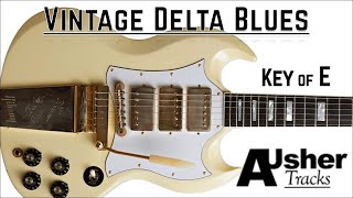 Vintage Delta Blues in E  Guitar Backing Track [upl. by Prunella]