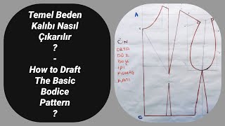 TEMEL BEDEN KALIBI NASIL ÇIKARILIR  Pensli Beden Kalıbı Nasıl ÇıkarılırModelistlik Seri Üretim [upl. by Lisle]