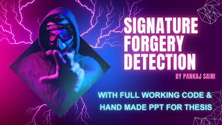 Signature forgery detection  Minor Project  Artificial intelligence [upl. by Angelo]