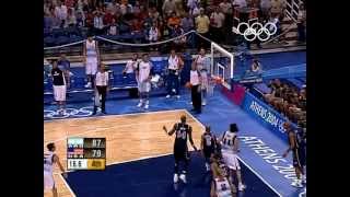 Argentina Shock USA in Mens Basketball  Athens 2004 Olympics [upl. by Ariel234]