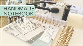 How To Make A Notebook At Home To Sell  Handmade Notebooks Using The Cinch by We R Memory Keepers [upl. by Dennis]