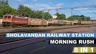 Morning rush at Sholavandan railway station [upl. by Wunder]