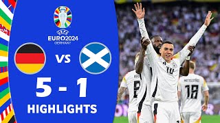 Alemania 51 Escocia  UEFA Euro 2024 Resumen [upl. by Anaig]