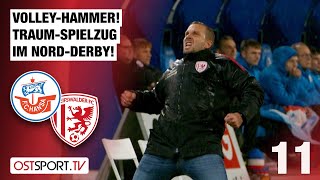 VolleyHammer nach TraumSpielzug im NordDerby Rostock II  Greifswalder FC  Regionalliga Nordost [upl. by Ahsil]