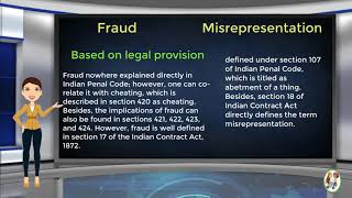 What is Difference Between Fraud amp Misrepresentation [upl. by Jankey97]