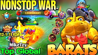 BARATS BEST BUILD IN 2022  TOP GLOBAL BARATS MikeTzy  MOBILE LEGENDS [upl. by Llevra]