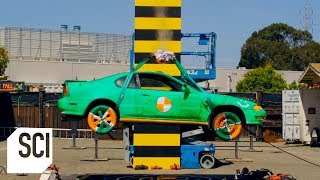 Defying Gravity Levitating a Car  MythBusters Jr [upl. by Eceirahs]